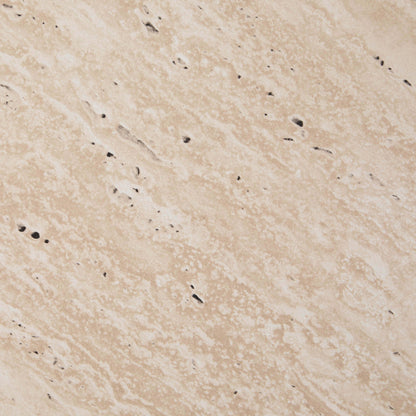 Azra Nesting Coffee Tables - Travertine Marble Effect - DUSK