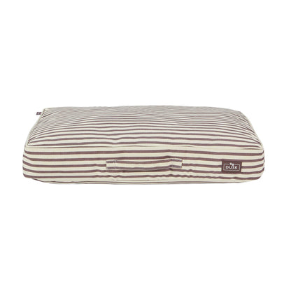 Bailey Striped Pillow Dog Bed - Chocolate - DUSK