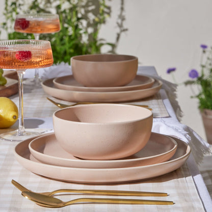 Balos Stoneware Set of 4 Side Plates - Pink Sand - DUSK