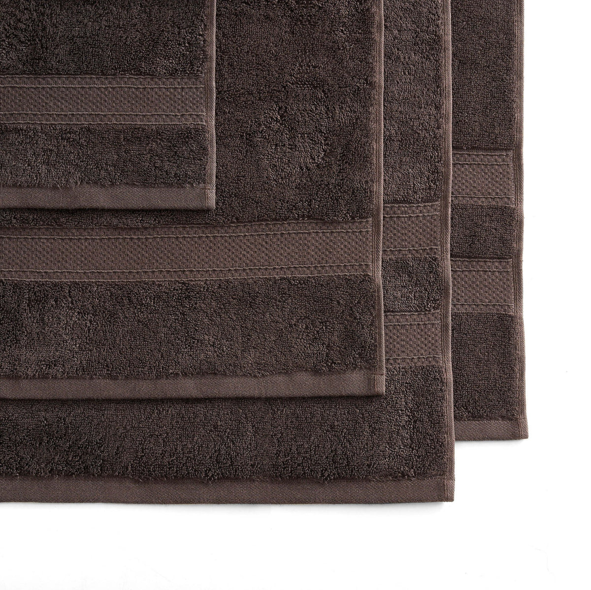 Bamboo Cotton Blend Towel Collection - Chocolate - DUSK