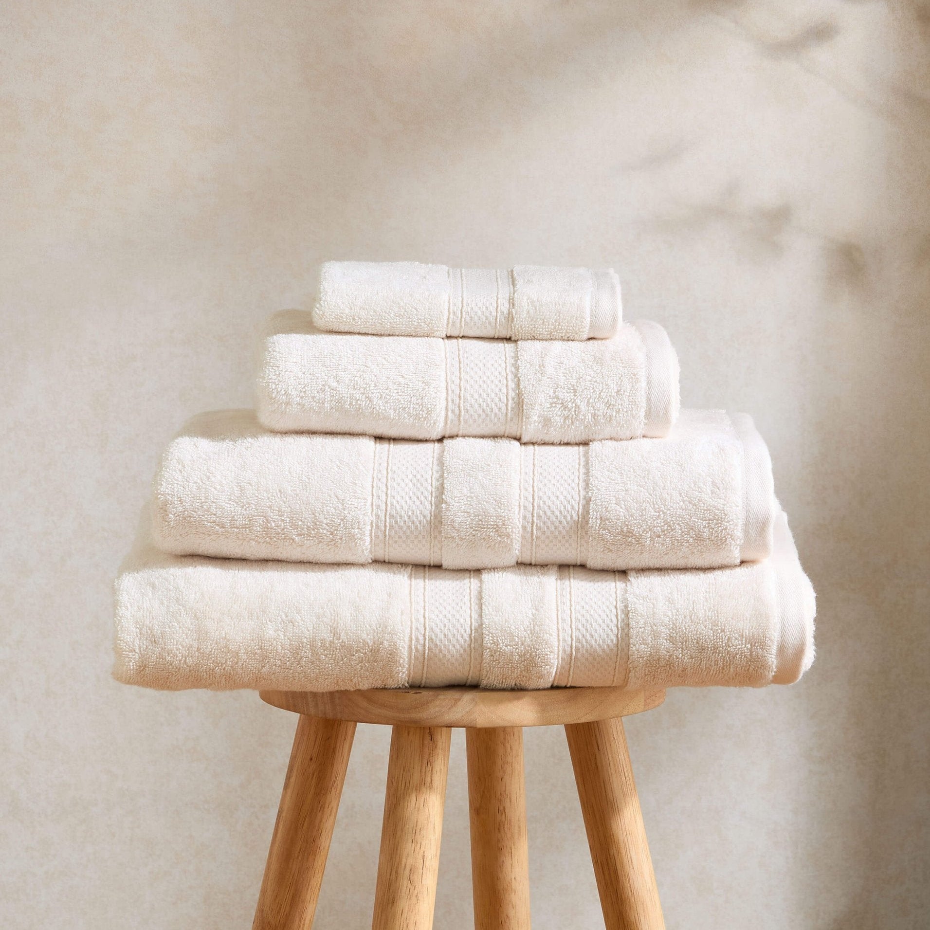 Bamboo Cotton Blend Towel Collection - Vanilla - DUSK