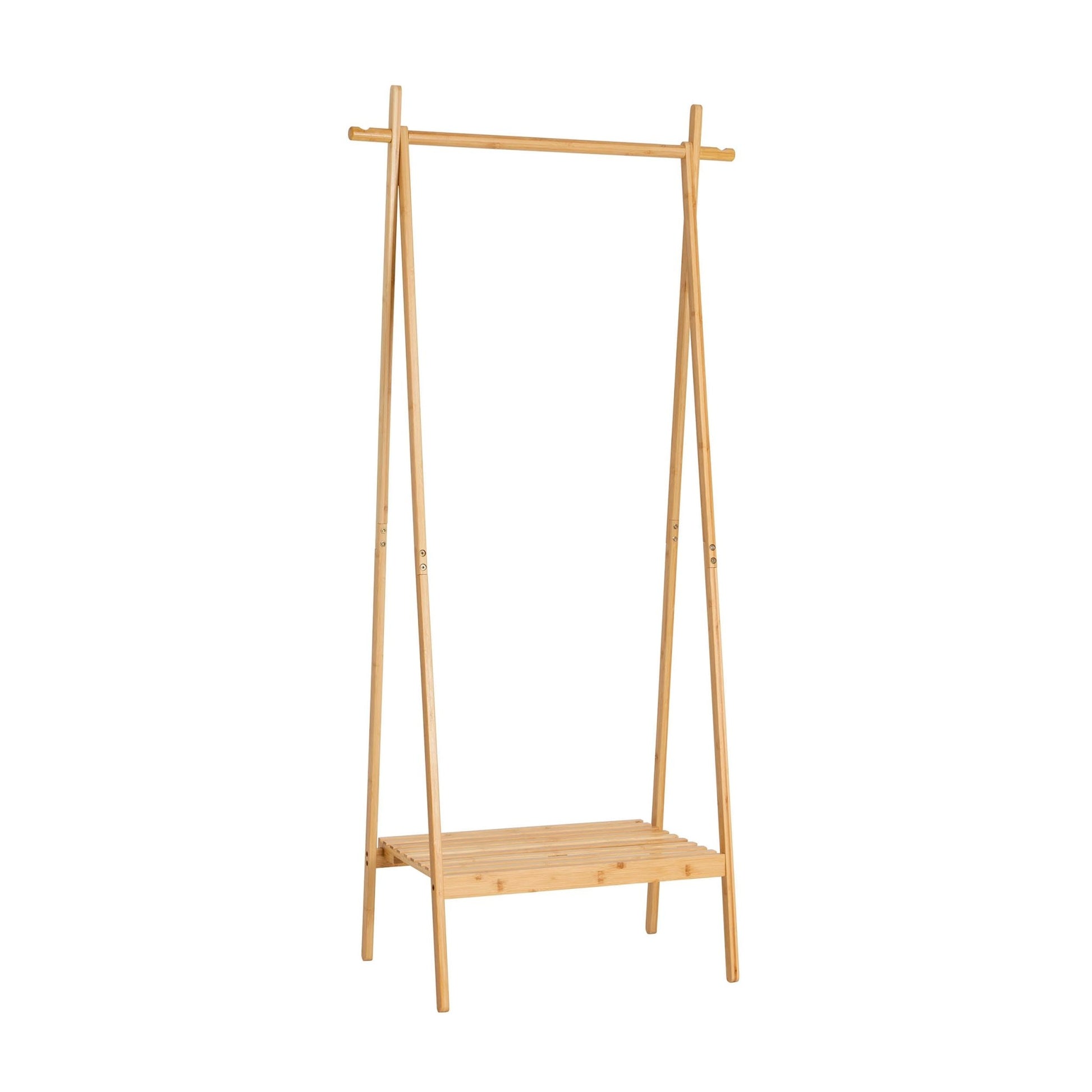 Becky Bamboo Clothes Rail - Light Wood - DUSK