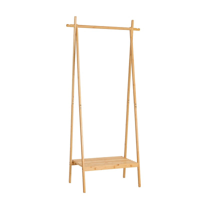 Becky Bamboo Clothes Rail - Light Wood - DUSK