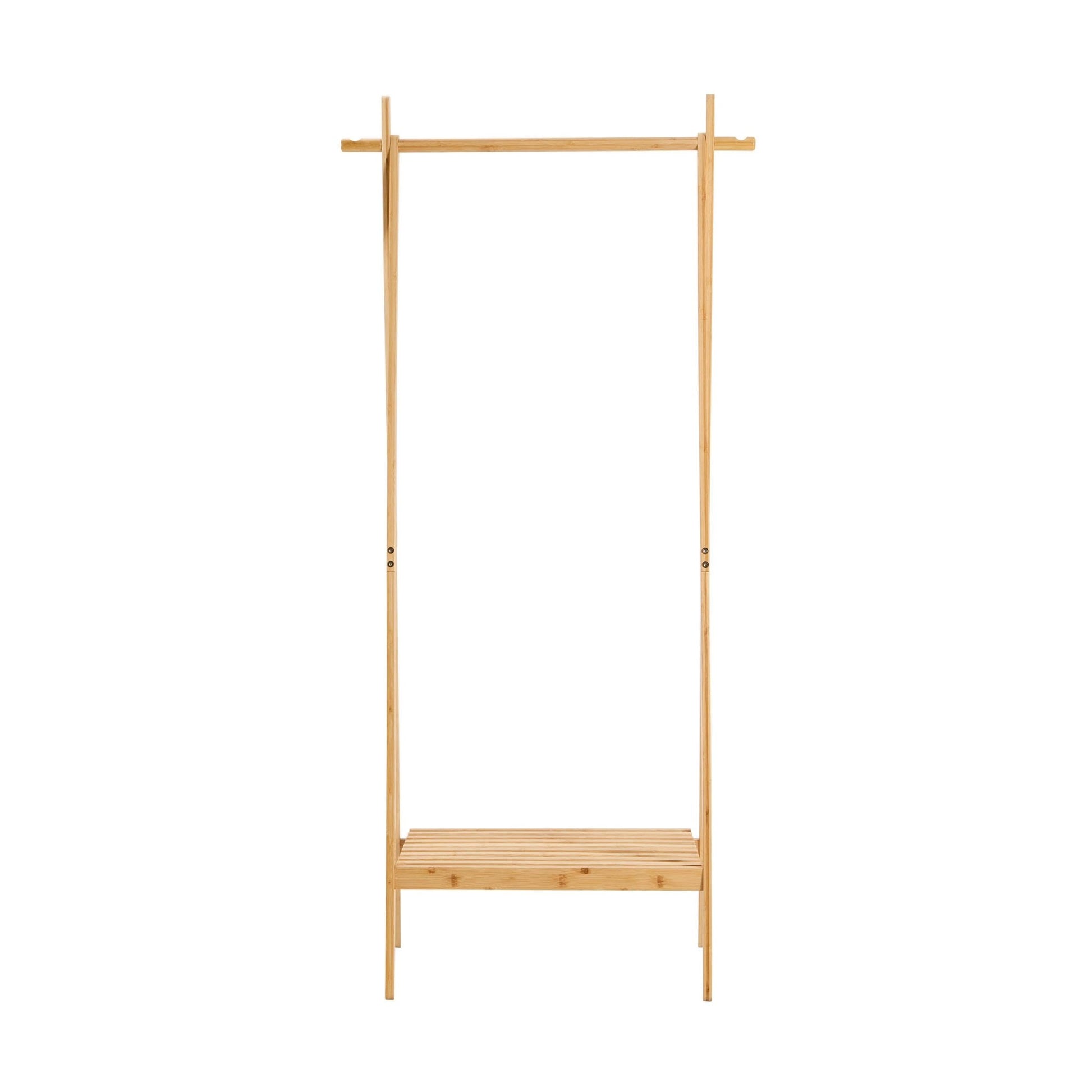 Becky Bamboo Clothes Rail - Light Wood - DUSK