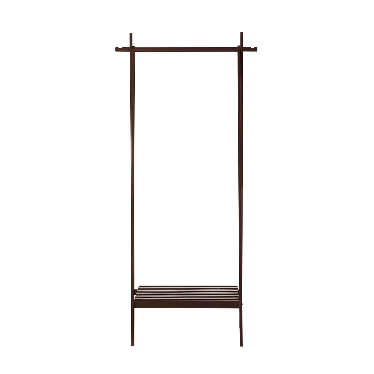 Becky Bamboo Clothes Rail - Walnut - DUSK