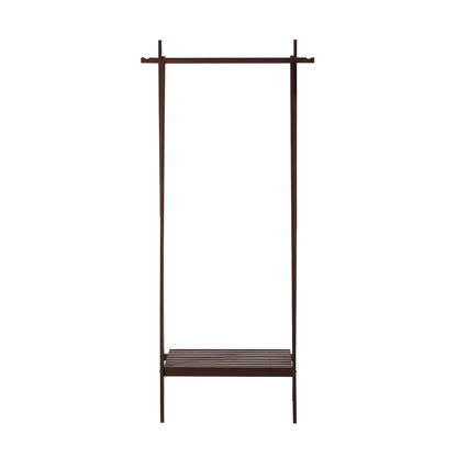 Becky Bamboo Clothes Rail - Walnut - DUSK