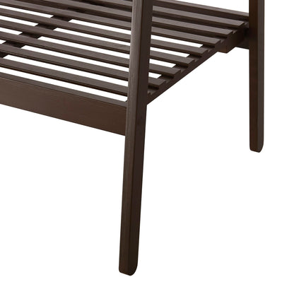 Becky Bamboo Clothes Rail - Walnut - DUSK