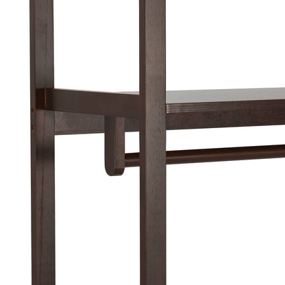 Becky Bamboo Rail with Shelves - Walnut - DUSK