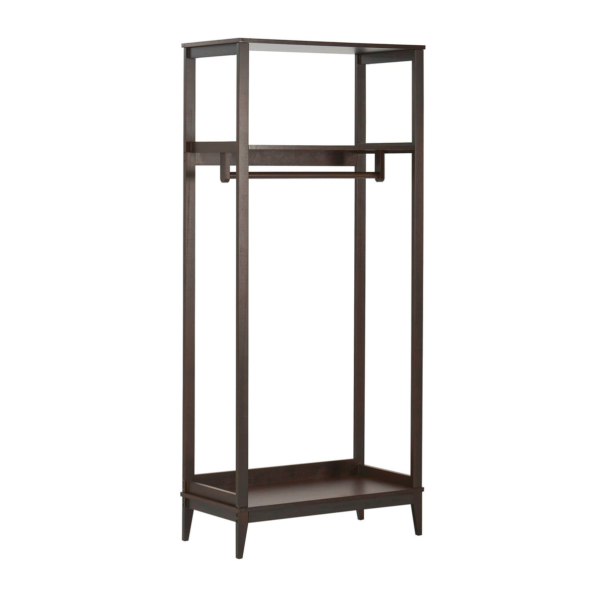 Becky Bamboo Rail with Shelves - Walnut - DUSK