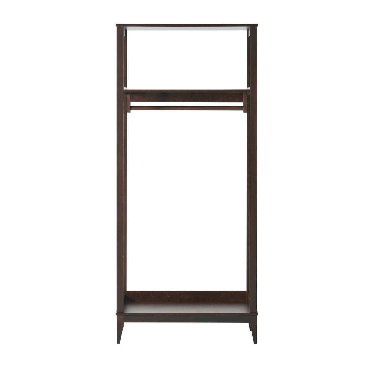 Becky Bamboo Rail with Shelves - Walnut - DUSK