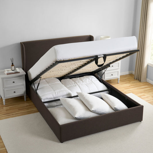 Berkeley Ottoman Storage Bed - Brown - DUSK