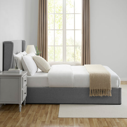 Berkeley Ottoman Storage Bed - Grey - DUSK