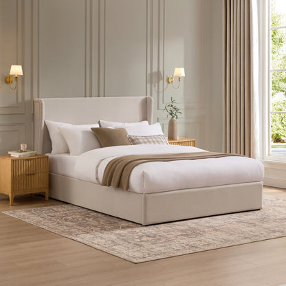 Berkeley Ottoman Storage Bed - Natural - DUSK