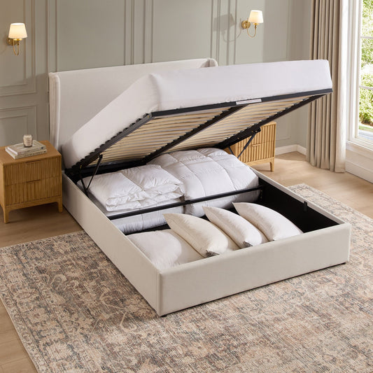Berkeley Ottoman Storage Bed - Natural - DUSK