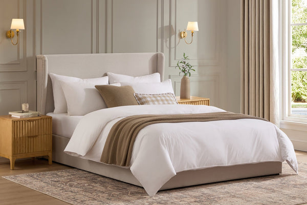 Berkeley Ottoman Storage Bed - Natural - DUSK