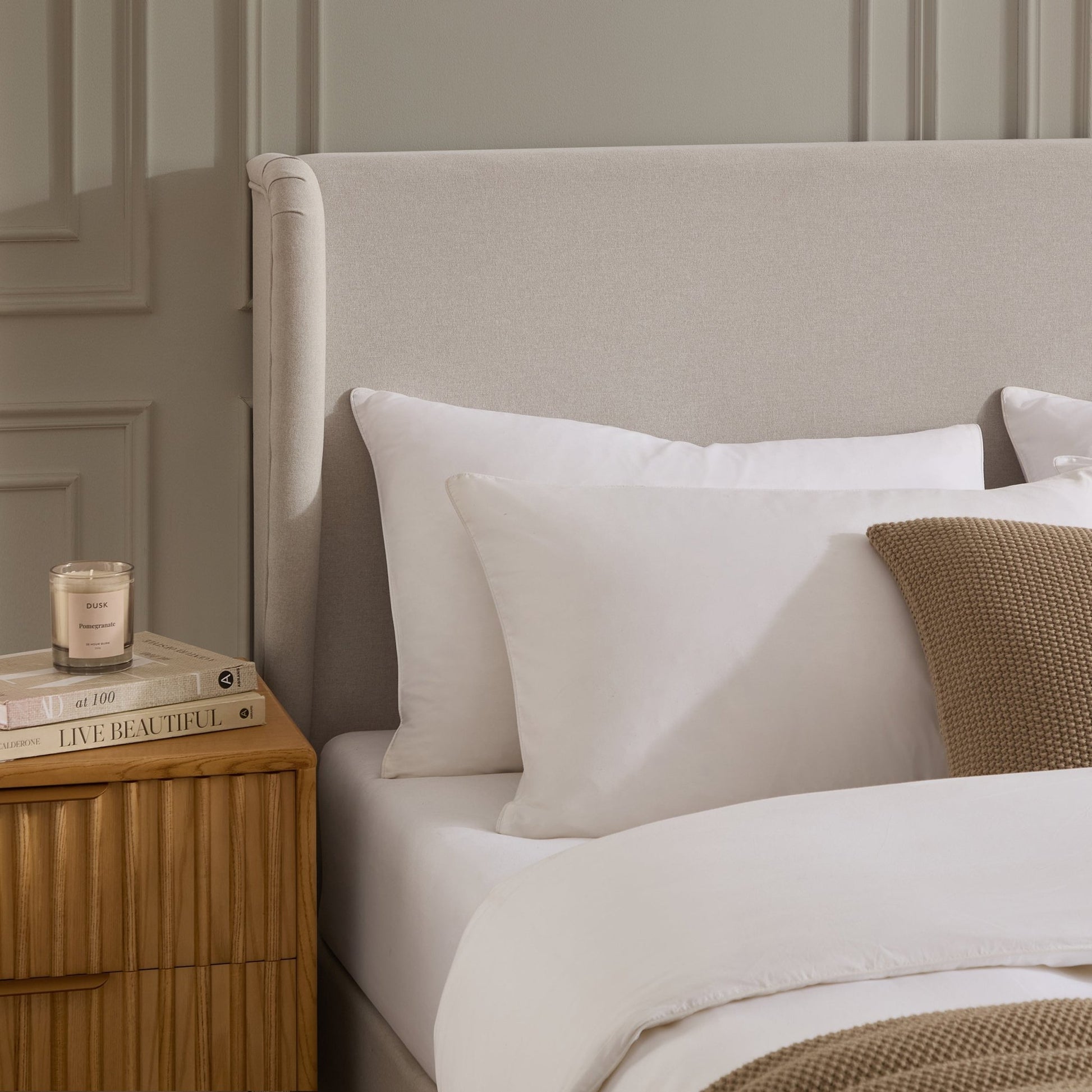 Berkeley Ottoman Storage Bed - Natural - DUSK