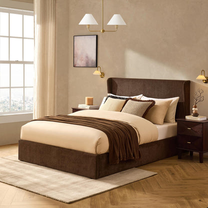 Berkeley Ottoman Storage Bed - Textured Cappuccino - DUSK