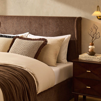 Berkeley Ottoman Storage Bed - Textured Cappuccino - DUSK