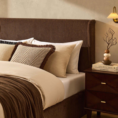 Berkeley Ottoman Storage Bed - Textured Cappuccino - DUSK