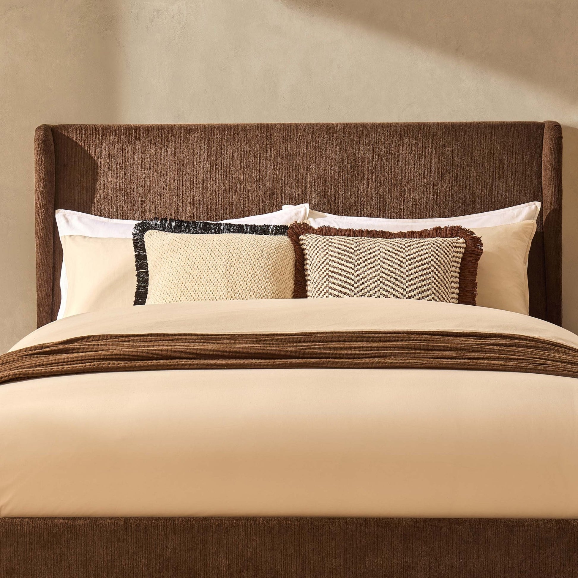 Berkeley Ottoman Storage Bed - Textured Cappuccino - DUSK