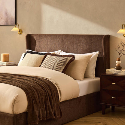 Berkeley Ottoman Storage Bed - Textured Cappuccino - DUSK