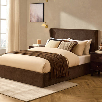 Berkeley Ottoman Storage Bed - Textured Cappuccino - DUSK