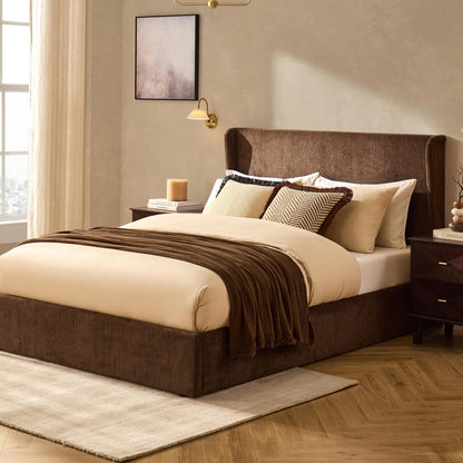 Berkeley Ottoman Storage Bed - Textured Cappuccino - DUSK
