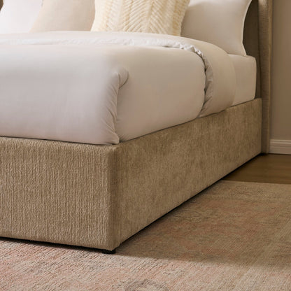 Berkeley Ottoman Storage Bed - Textured Oatmeal - DUSK