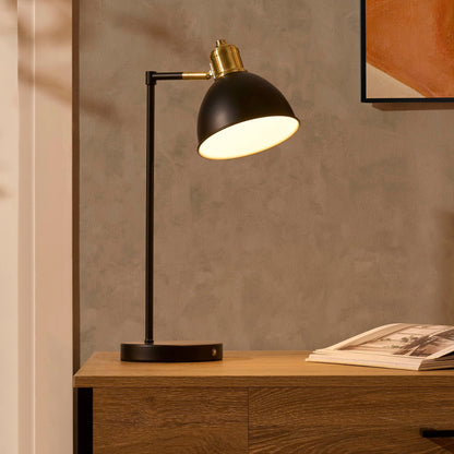 Bernie Classic LED Rechargeable Desk Lamp - Black - DUSK