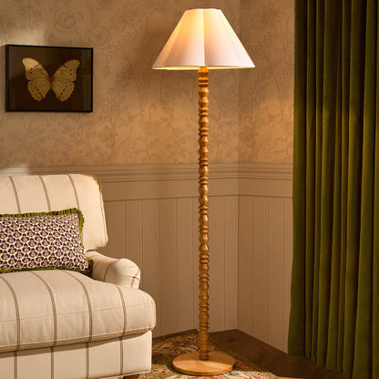 Betsy Pine Wood Floor Lamp - Natural - DUSK