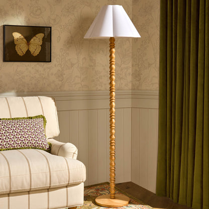 Betsy Pine Wood Floor Lamp - Natural - DUSK