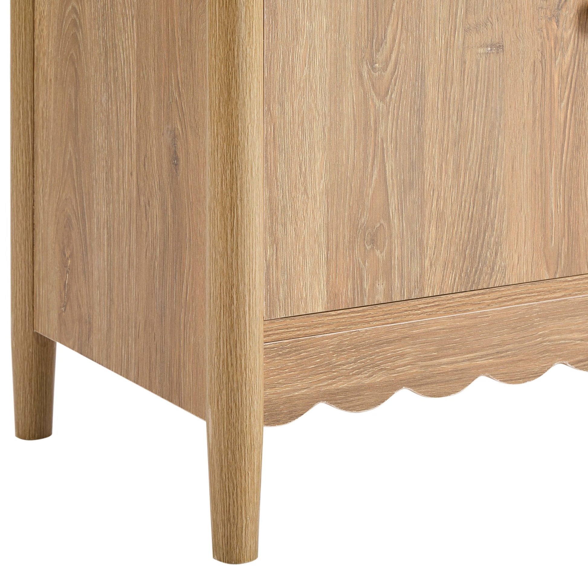 Betty 2 Door Sideboard with Drawers - Light Wood - DUSK