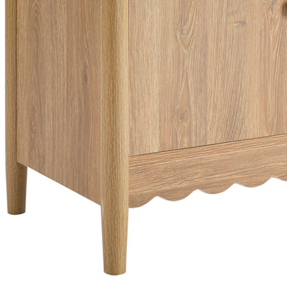 Betty 2 Door Sideboard with Drawers - Light Wood - DUSK