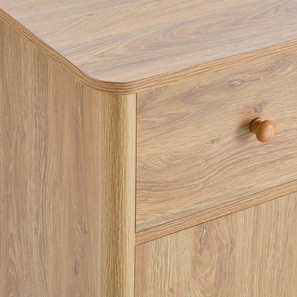 Betty 2 Door Sideboard with Drawers - Light Wood - DUSK