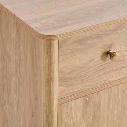 Betty 2 Door Sideboard with Drawers - Light Wood - DUSK