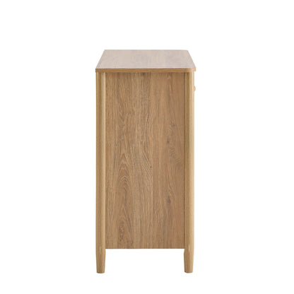 Betty 2 Door Sideboard with Drawers - Light Wood - DUSK