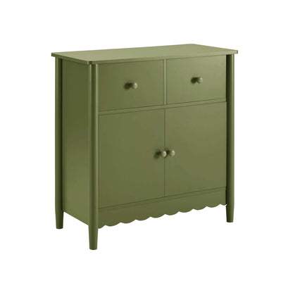 Betty 2 Door Sideboard with Drawers - Olive - DUSK