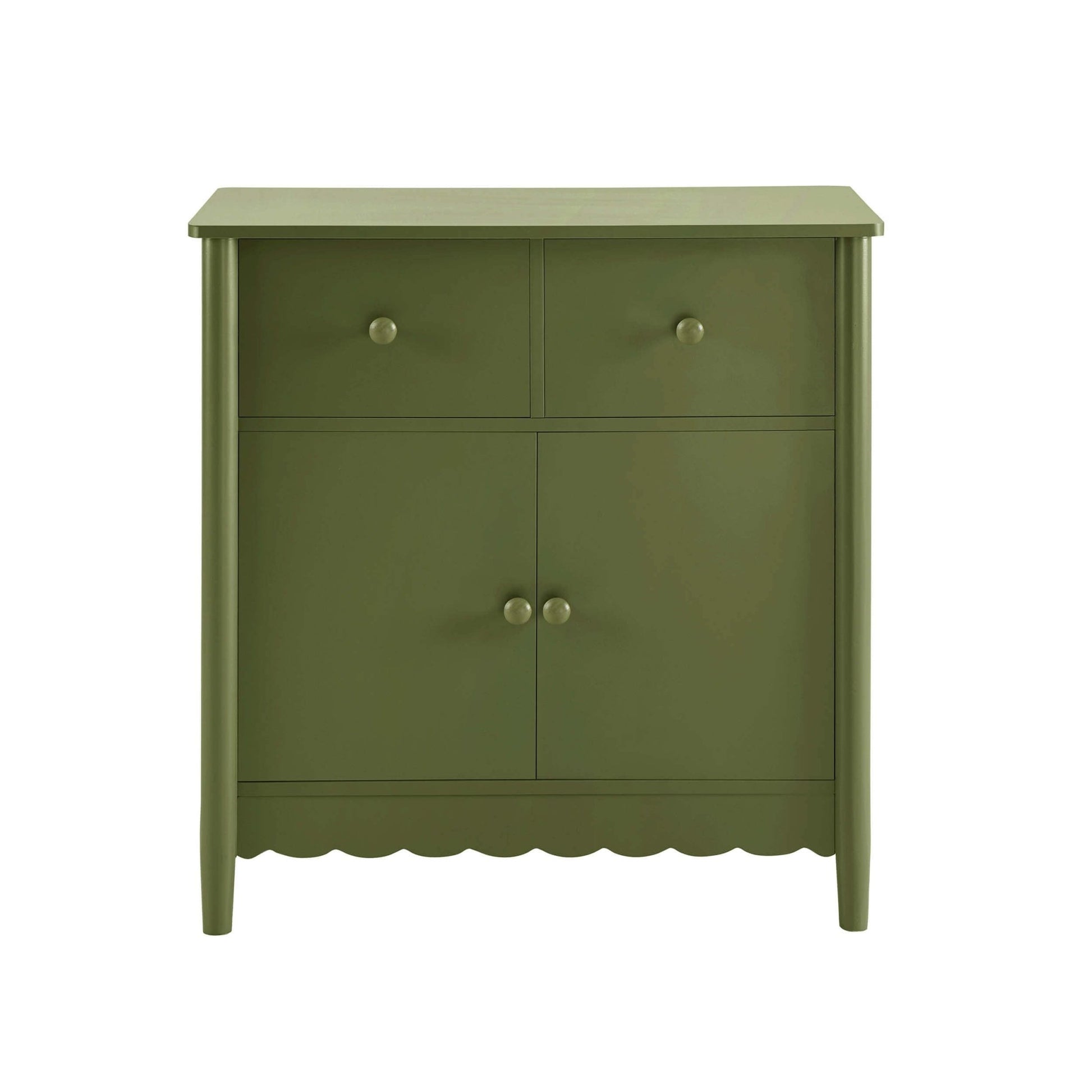 Betty 2 Door Sideboard with Drawers - Olive - DUSK