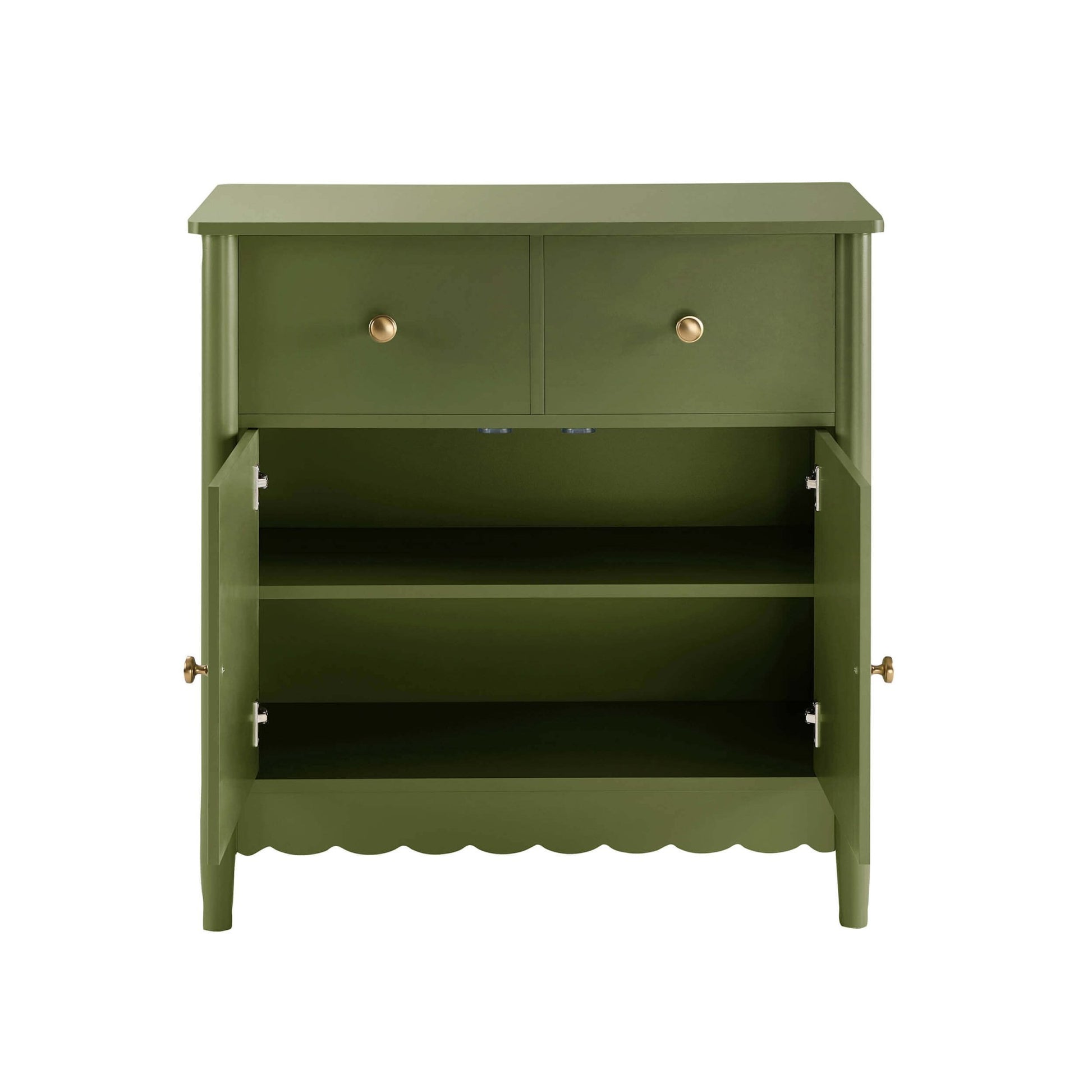 Betty 2 Door Sideboard with Drawers - Olive - DUSK
