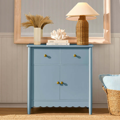 Betty 2 Door Sideboard with Drawers - Sky Blue - DUSK