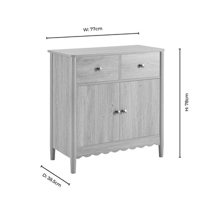 Betty 2 Door Sideboard with Drawers - Sky Blue - DUSK