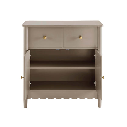 Betty 2 Door Sideboard with Drawers - Taupe - DUSK