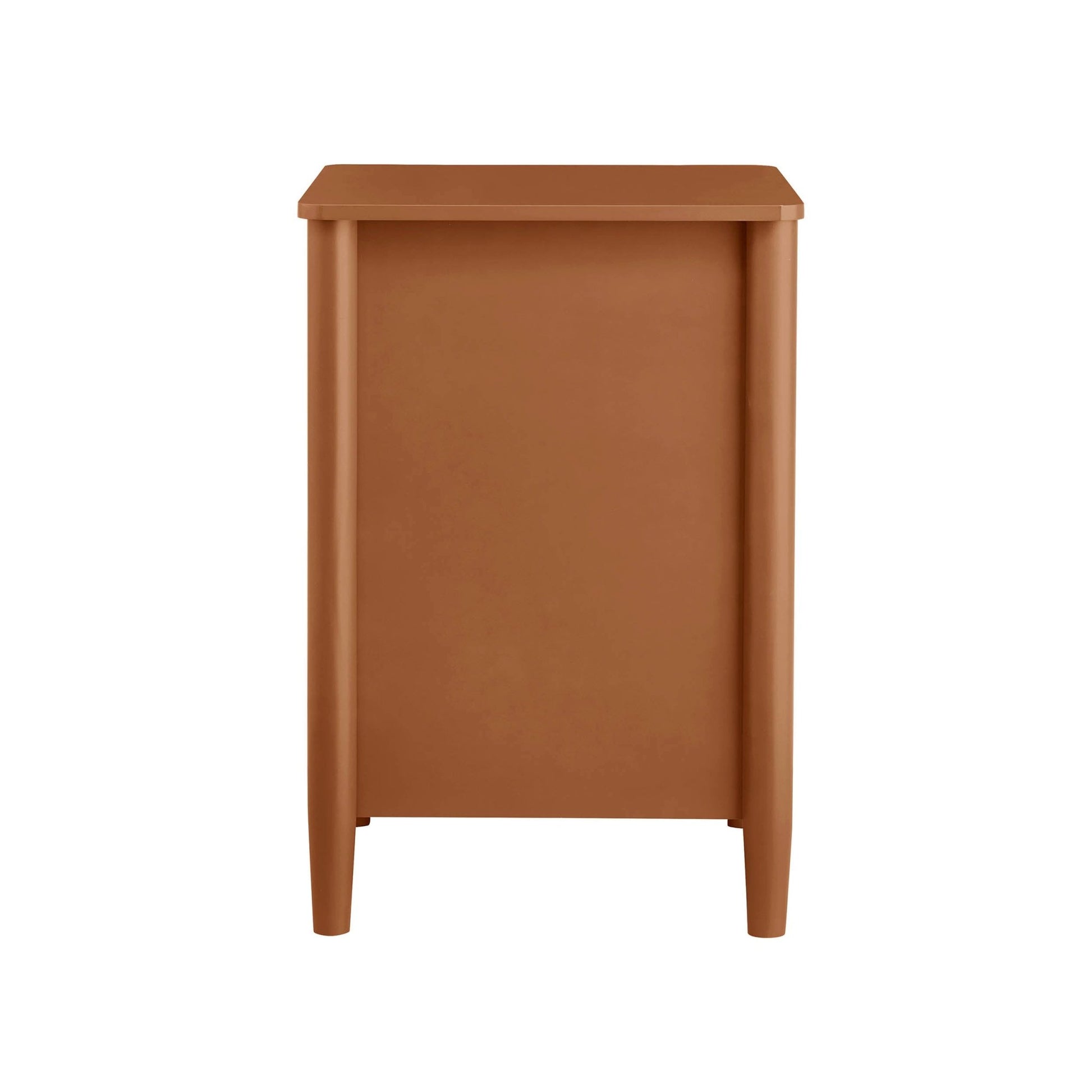 Betty 2 Drawer Bedside Table - Orange - DUSK