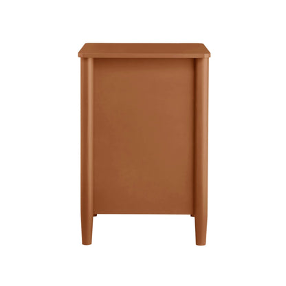 Betty 2 Drawer Bedside Table - Orange - DUSK