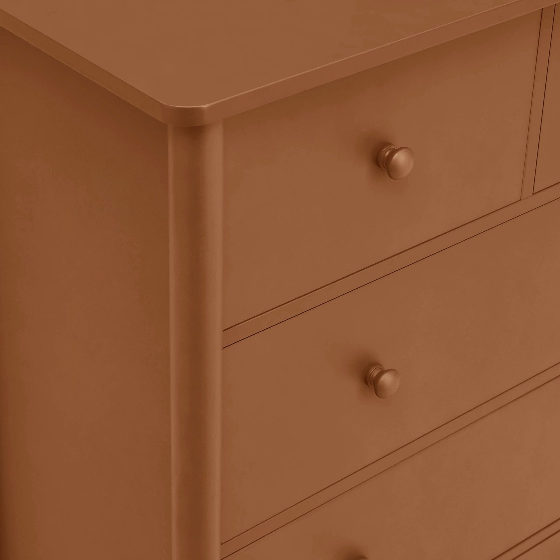 Betty 5 Drawer Chest - Orange - DUSK