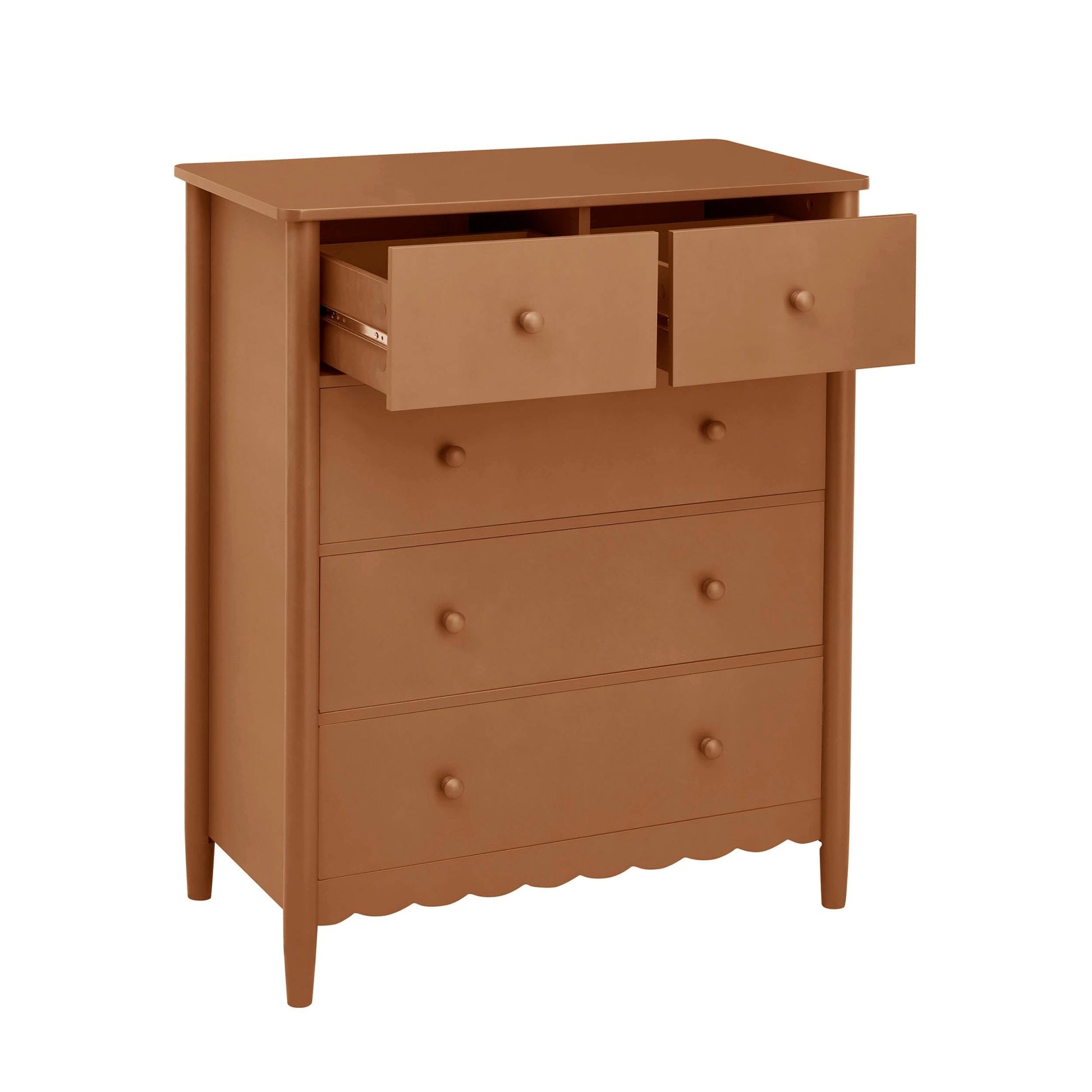 Betty 5 Drawer Chest - Orange - DUSK
