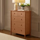 Betty 5 Drawer Chest - Orange - DUSK