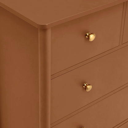 Betty 5 Drawer Chest - Orange - DUSK