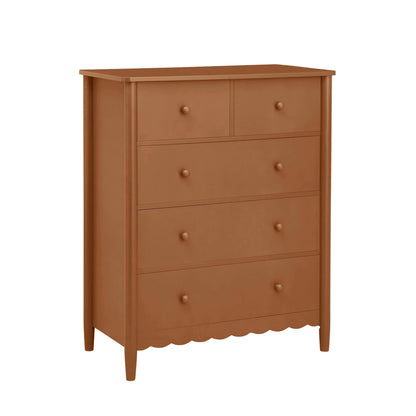 Betty 5 Drawer Chest - Orange - DUSK