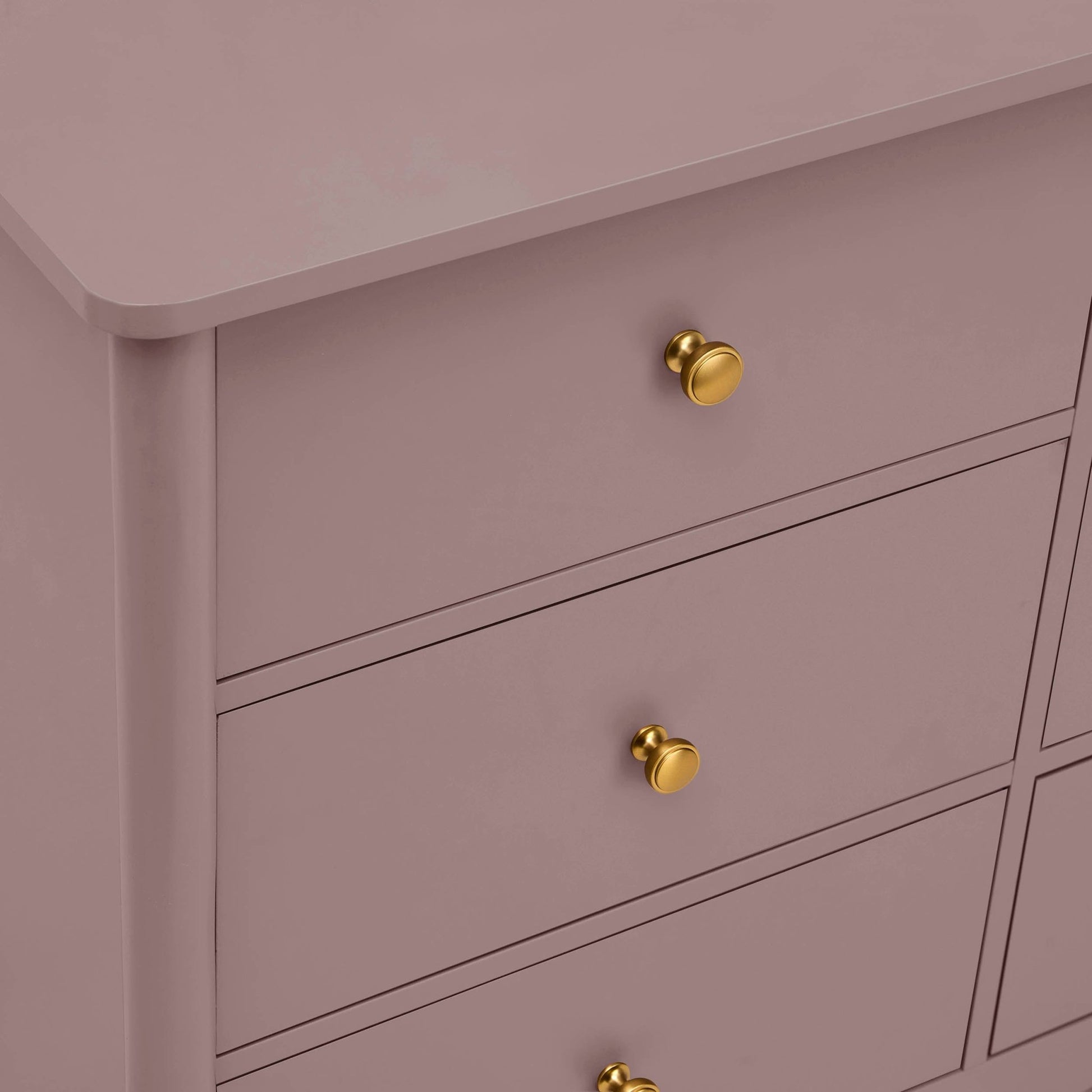 Betty 6 Drawer Chest - Dusty Mauve - DUSK